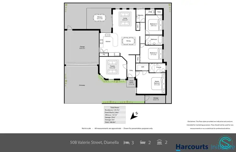 Floorplan of Homely house listing, 50B Valerie Street, Dianella WA 6059