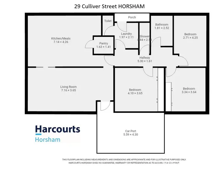 Floorplan of Homely house listing, 29 Culliver Street, Horsham VIC 3400