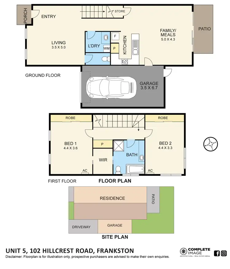 Floorplan of Homely house listing, 5/102-104 Hillcrest Road, Frankston VIC 3199