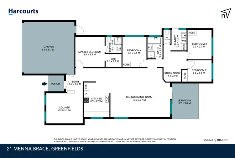 Floorplan of Homely house listing, 21 Menna Brace, Greenfields WA 6210