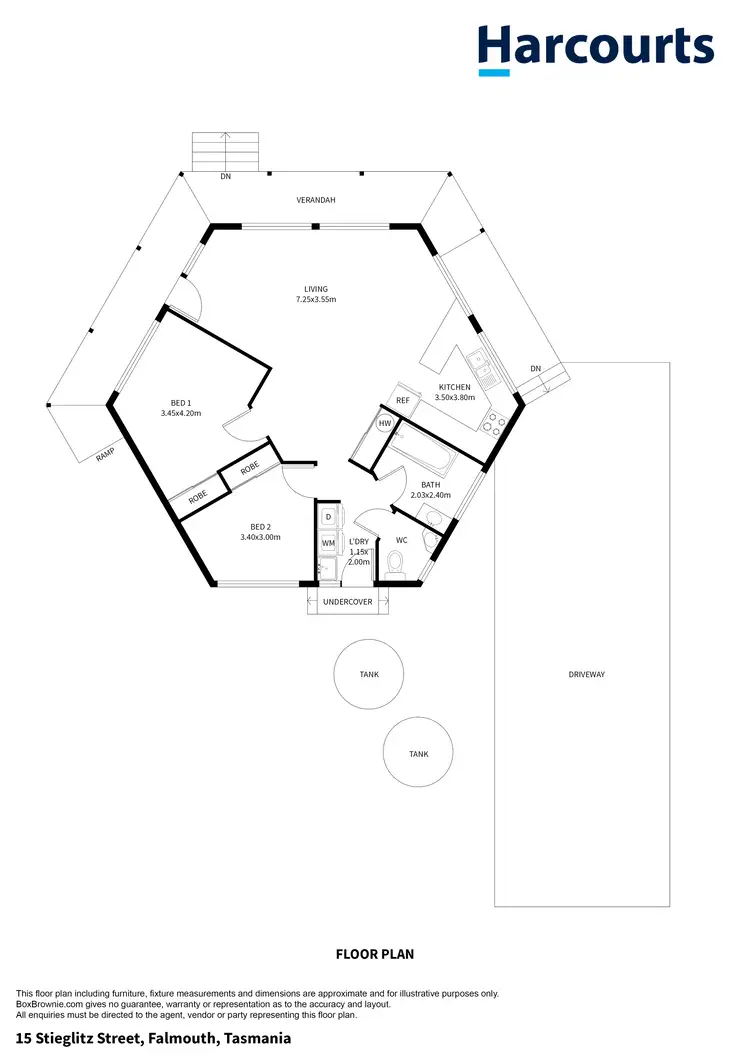 Floorplan of Homely house listing, 15 Stieglitz Street, Falmouth TAS 7215
