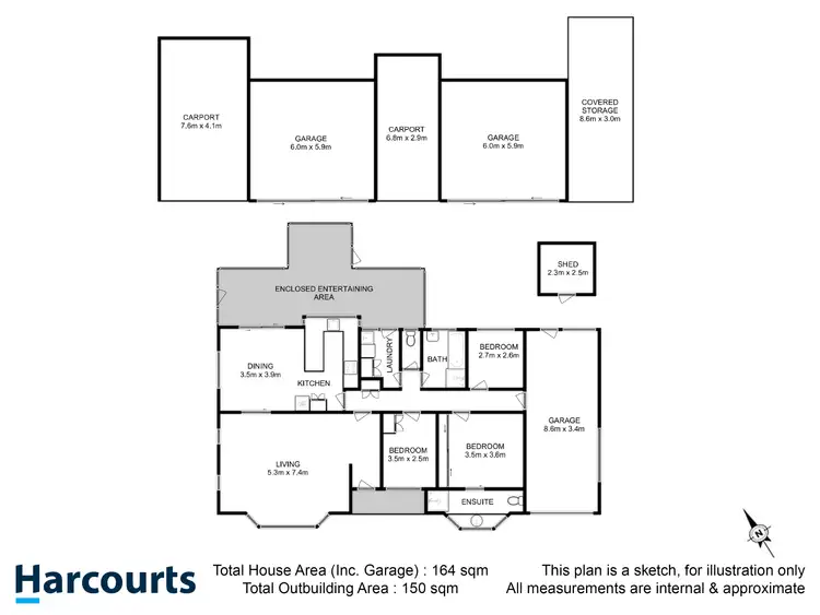 Floorplan of Homely house listing, 1 Melrose Street, Huonville TAS 7109