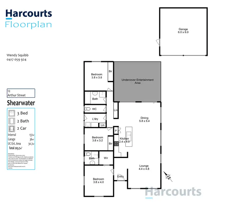 Floorplan of Homely house listing, 12 Arthur Street, Shearwater TAS 7307