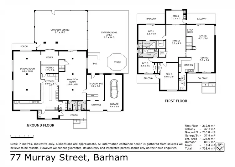 Floorplan of Homely house listing, 77 Murray Street, Barham NSW 2732