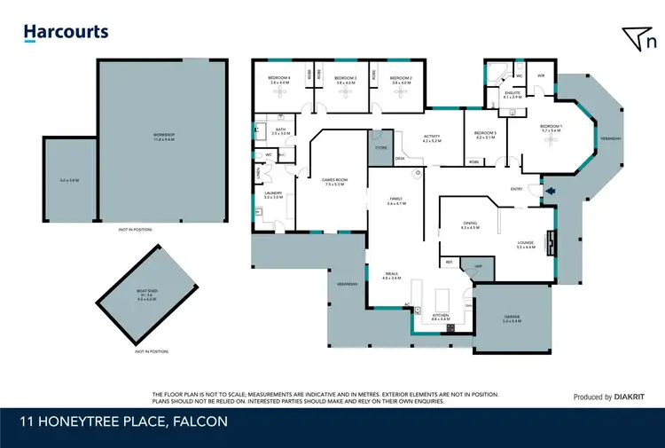 Floorplan of Homely house listing, 11 Honeytree Place, Falcon WA 6210