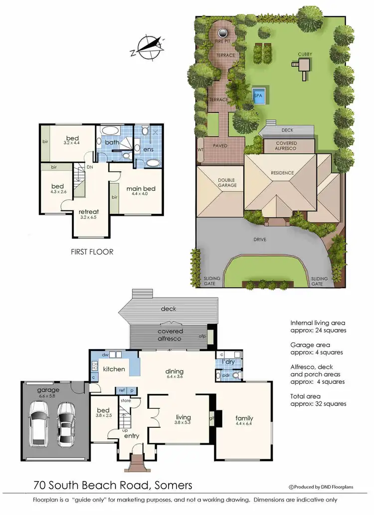 Floorplan of Homely house listing, 70 South Beach Road, Somers VIC 3927