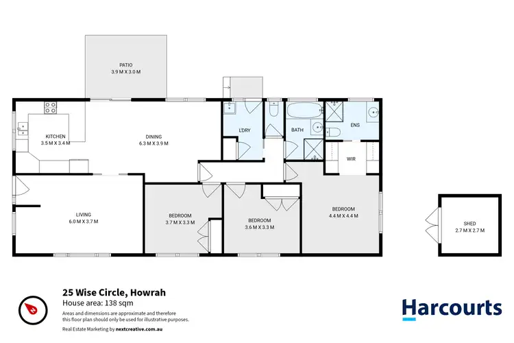 Floorplan of Homely house listing, 25 Wise Circle, Howrah TAS 7018