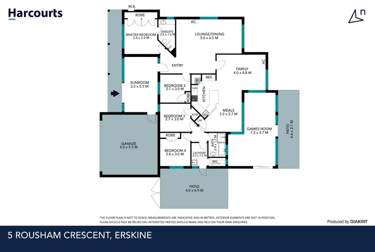 Floorplan of Homely house listing, 5 Rousham Crescent, Erskine WA 6210