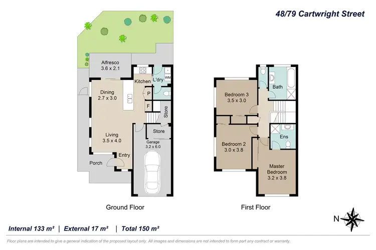 Floorplan of Homely townhouse listing, 48/79 Cartwright Street, Taigum QLD 4018