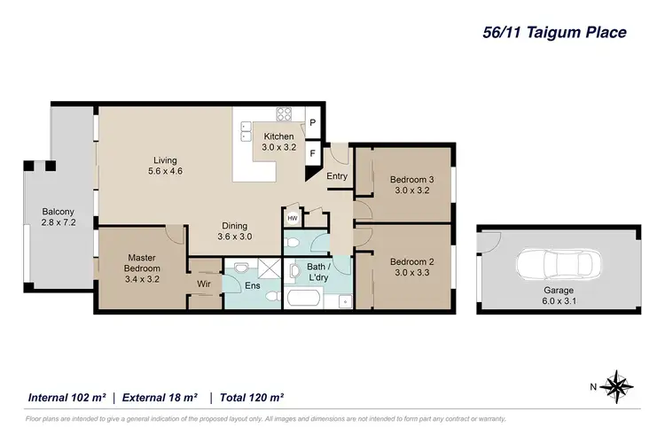 Floorplan of Homely unit listing, 56/11 Taigum Place, Taigum QLD 4018