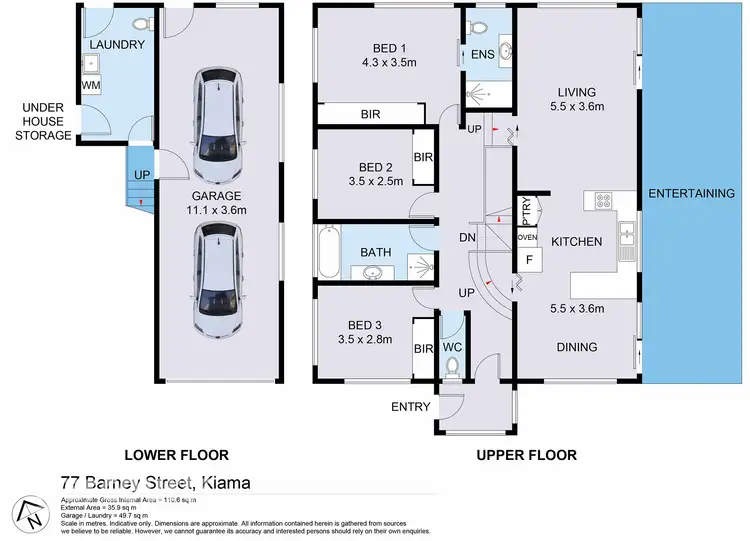 Floorplan of Homely house listing, 77 Barney Street, Kiama NSW 2533