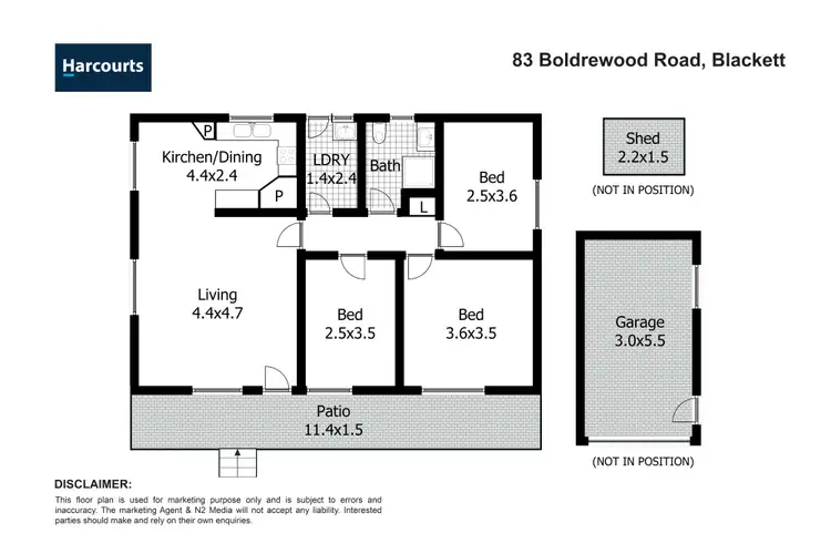 Floorplan of Homely house listing, 83 Boldrewood Road, Blackett NSW 2770