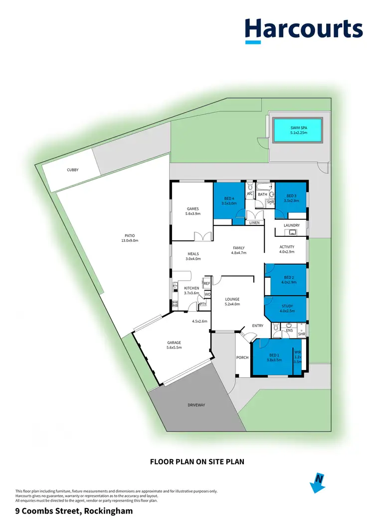 Floorplan of Homely house listing, 9 Coombs Street, Rockingham WA 6168