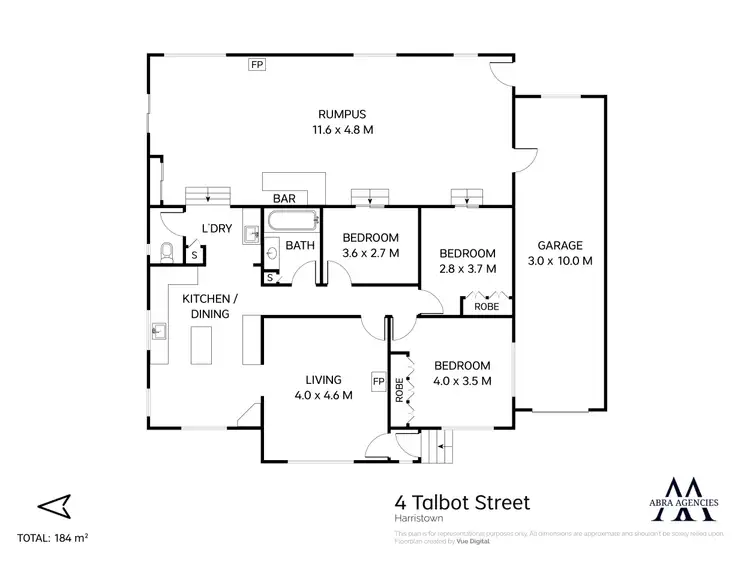 Floorplan of Homely house listing, 4 Talbot St, Harristown QLD 4350