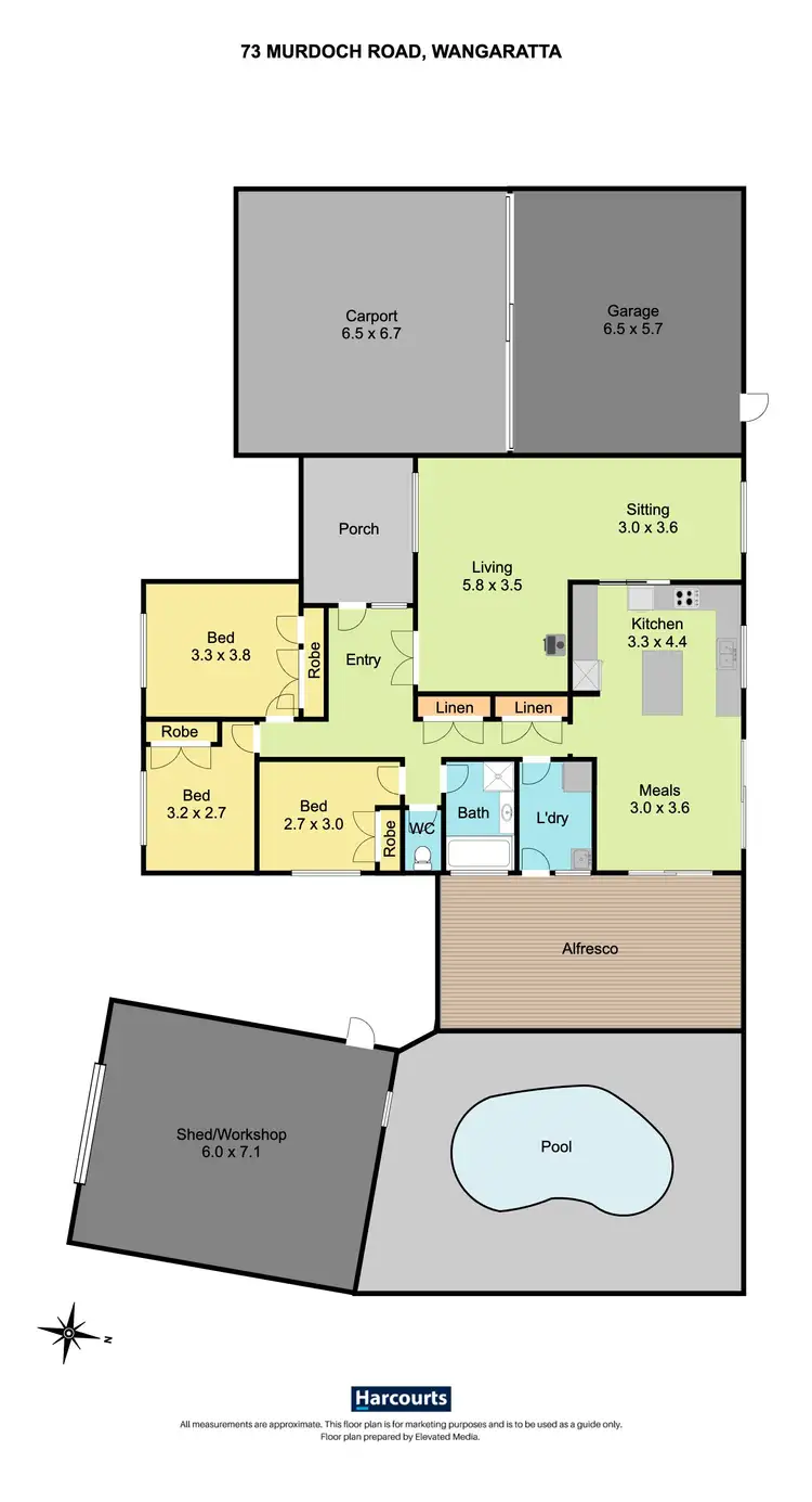 Floorplan of Homely house listing, 73 Murdoch Road, Wangaratta VIC 3677