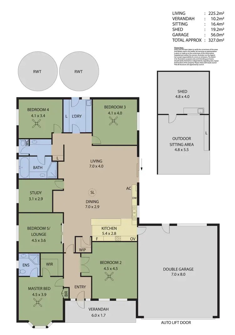 Floorplan of Homely house listing, 21 Lloyd Crescent, Littlehampton SA 5250