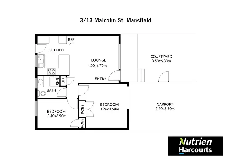 Floorplan of Homely house listing, 3/13 Malcolm Street, Mansfield VIC 3722