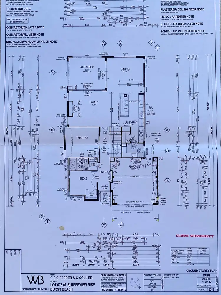 Floorplan of Homely house listing, 15 Reefview Rise, Burns Beach WA 6028