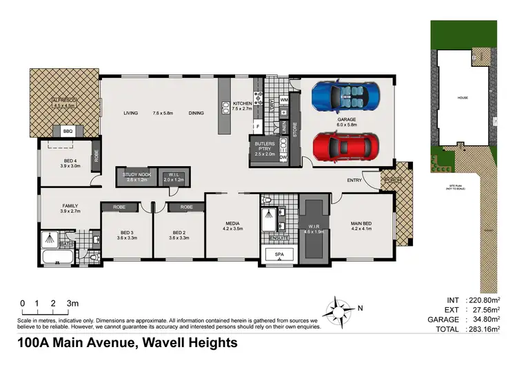 Floorplan of Homely house listing, 100A Main Avenue, Wavell Heights QLD 4012