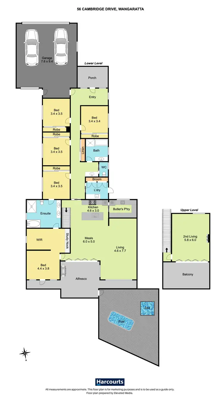 Floorplan of Homely house listing, 56 Cambridge Drive, Wangaratta VIC 3677