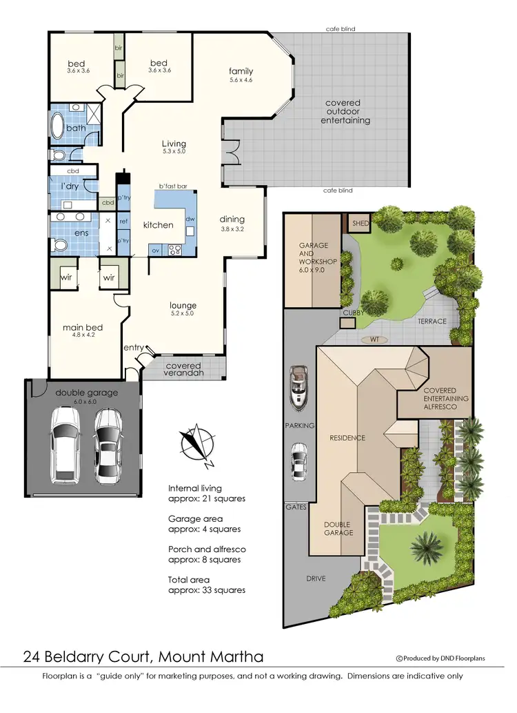 Floorplan of Homely house listing, 24 Beldarry Court, Mount Martha VIC 3934