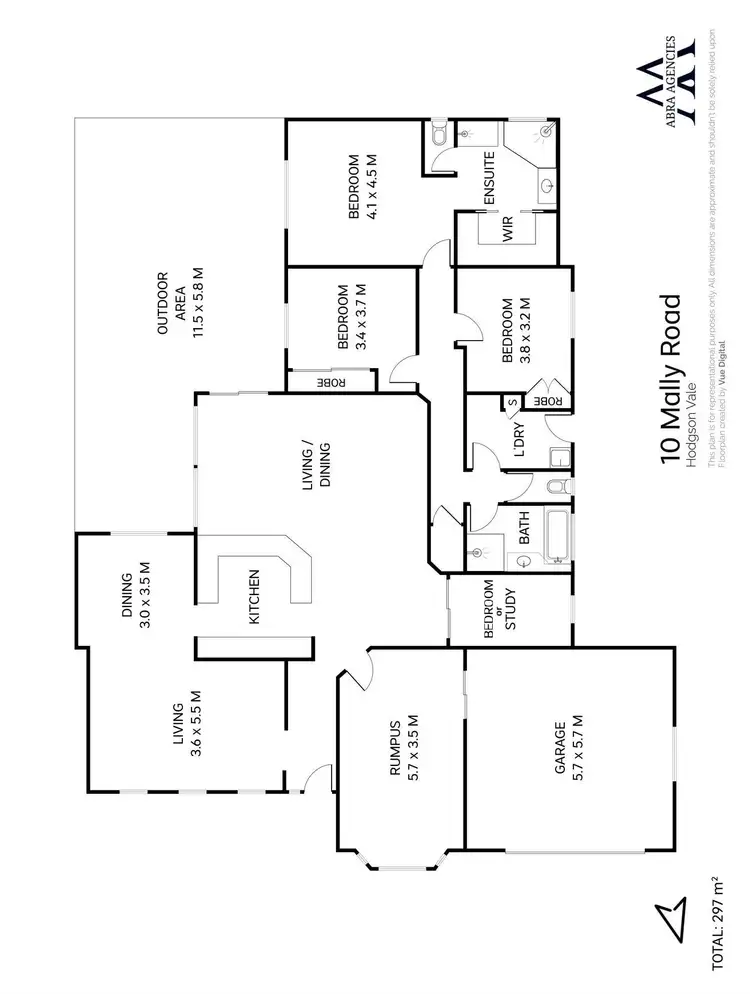 Floorplan of Homely house listing, 10 Mally Road, Hodgson Vale QLD 4352