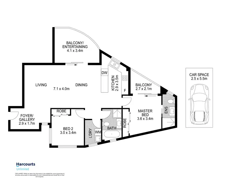 Floorplan of Homely unit listing, 17/101 Marsden Street, Parramatta NSW 2150