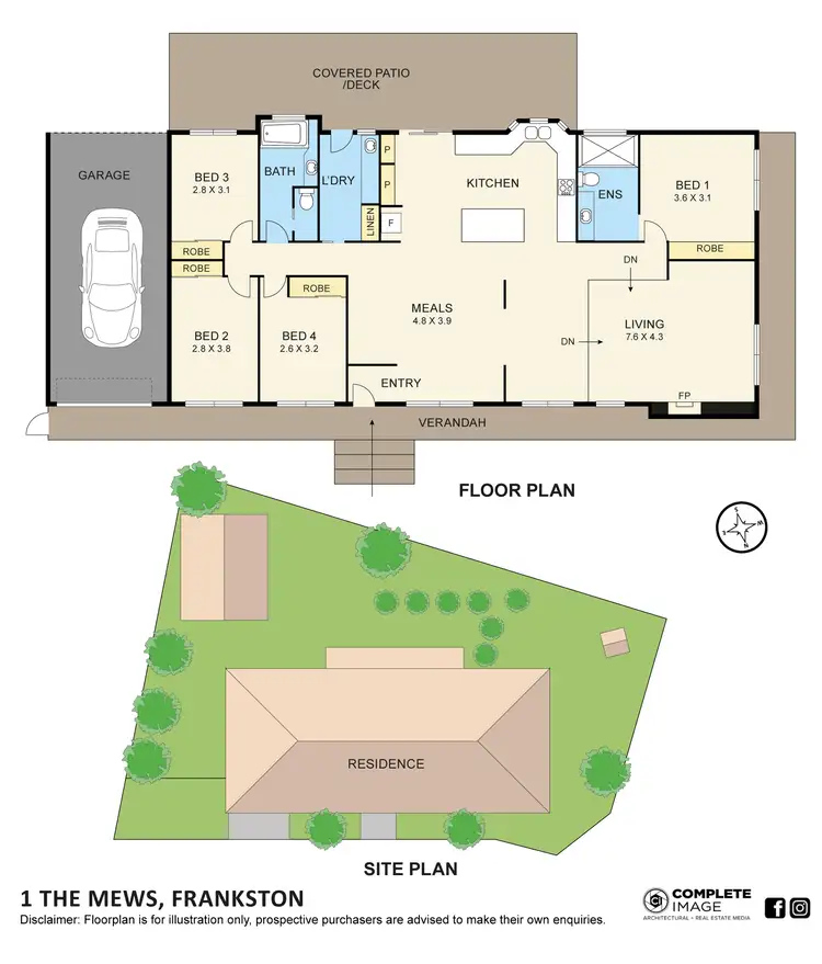 Floorplan of Homely house listing, 1 The Mews, Frankston VIC 3199