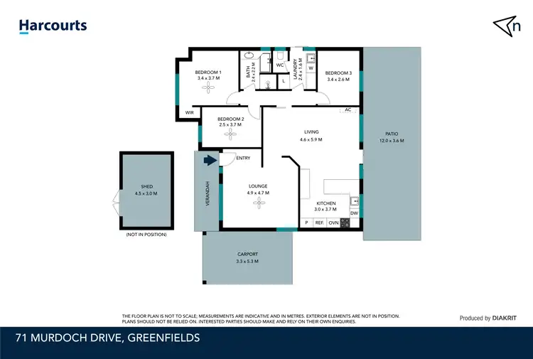 Floorplan of Homely house listing, 71 Murdoch Drive, Greenfields WA 6210