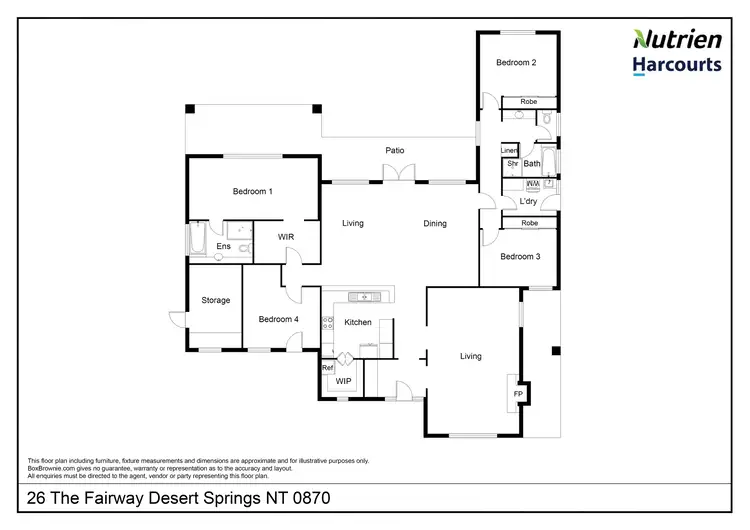 Floorplan of Homely house listing, 26 The Fairway, Desert Springs NT 870