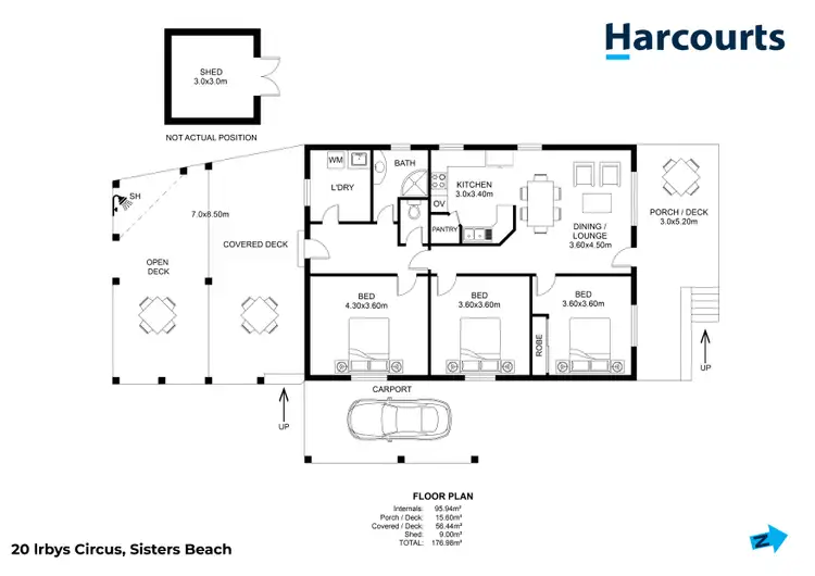 Floorplan of Homely house listing, 20 Irbys Circus, Sisters Beach TAS 7321