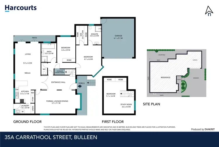 Floorplan of Homely unit listing, 35A Carrathool Street, Bulleen VIC 3105