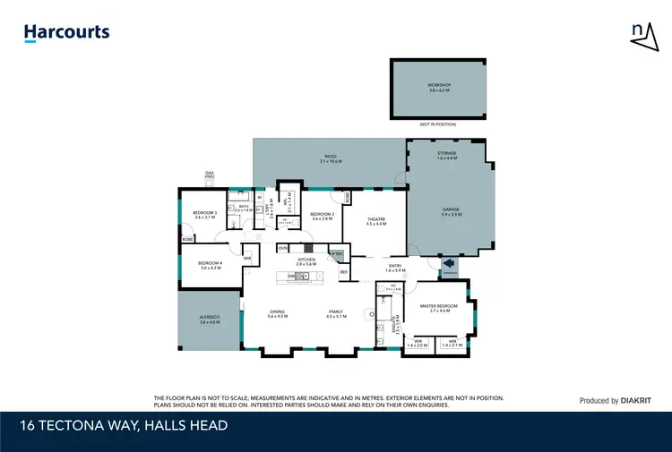 Floorplan of Homely house listing, 16 Tectona Way, Halls Head WA 6210