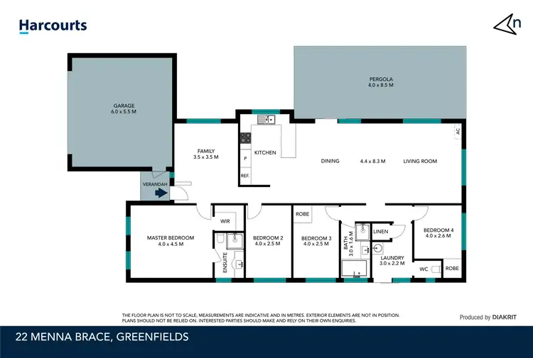 Floorplan of Homely house listing, 22 Menna Brace, Greenfields WA 6210