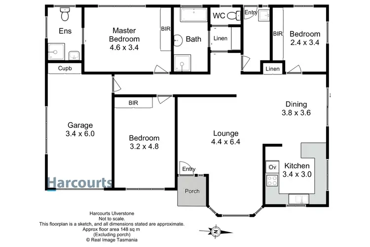 Floorplan of Homely unit listing, 1/123 South Road, West Ulverstone TAS 7315