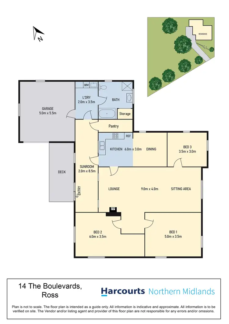 Floorplan of Homely house listing, 14 The Boulevards, Ross TAS 7209