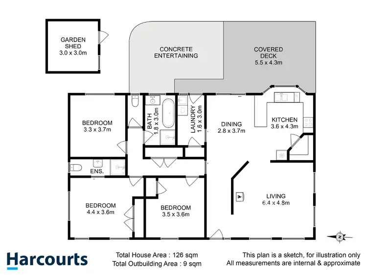 Floorplan of Homely house listing, 32 Franklin Street, Richmond TAS 7025