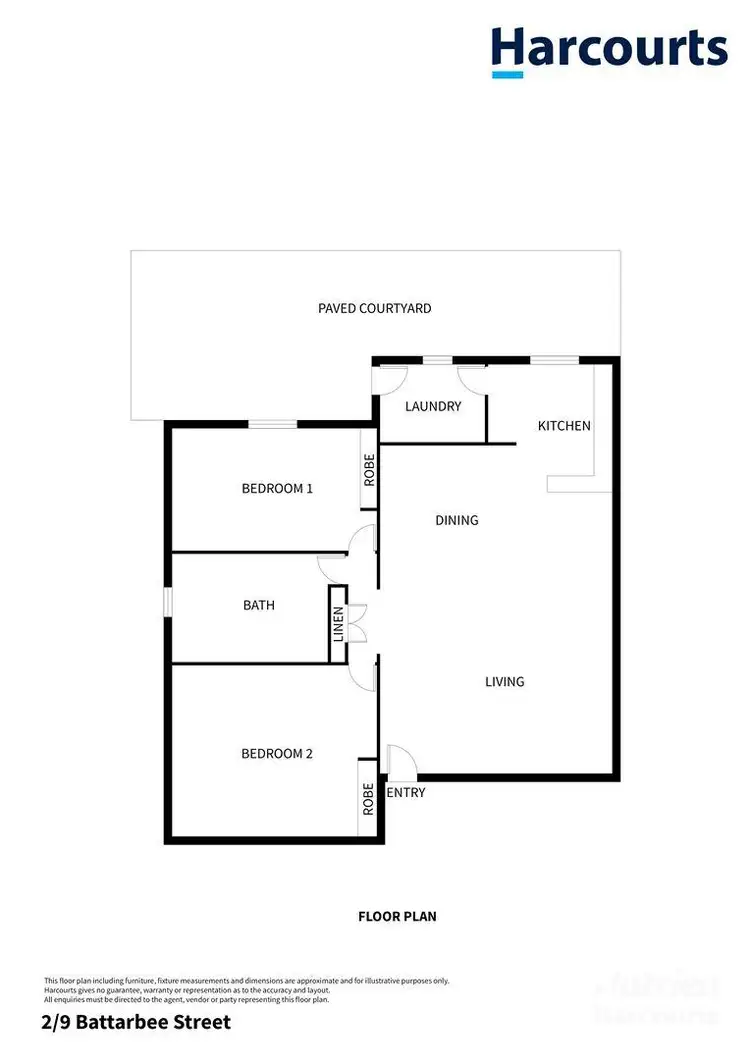 Floorplan of Homely unit listing, 2/9 Battarbee Street, Araluen NT 870