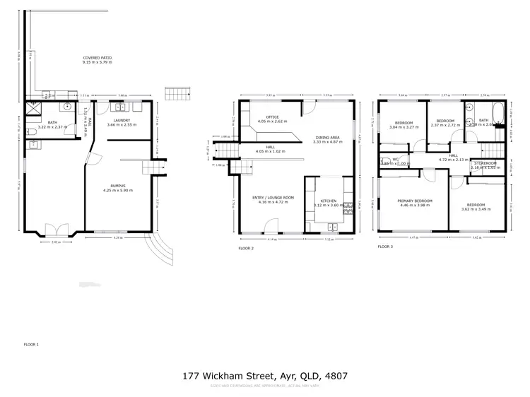 Floorplan of Homely house listing, 177 Wickham Street, Ayr QLD 4807