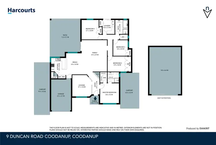 Floorplan of Homely house listing, 9 Duncan Road, Coodanup WA 6210