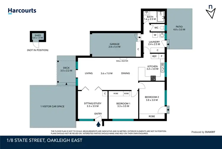 Floorplan of Homely unit listing, 1/8 State Street, Oakleigh East VIC 3166