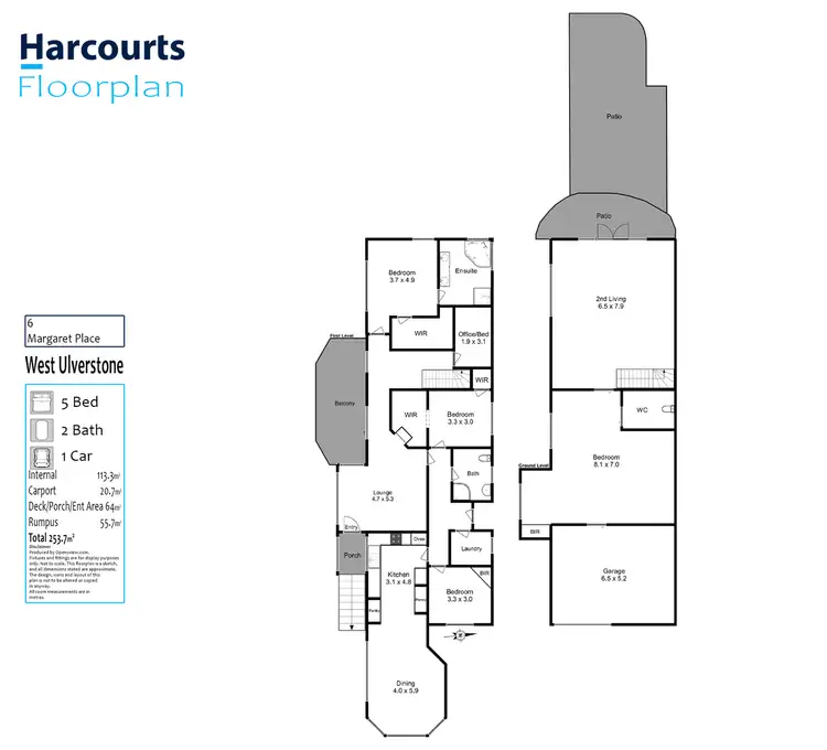 Floorplan of Homely house listing, 6 Margaret Place, West Ulverstone TAS 7315