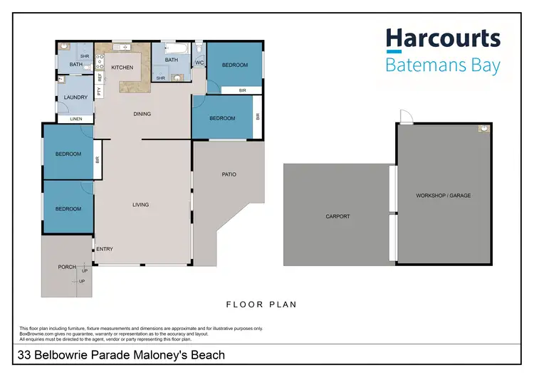 Floorplan of Homely house listing, 33 Belbowrie Parade, Maloneys Beach NSW 2536