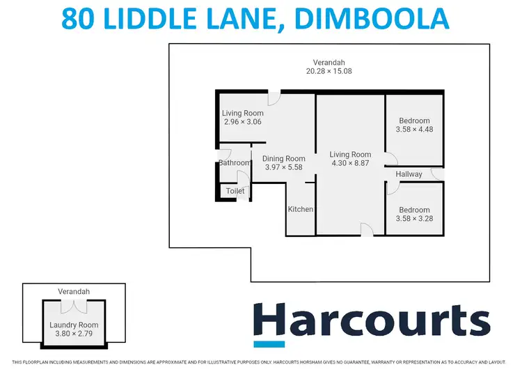 Floorplan of Homely house listing, 80 Liddle Lane, Dimboola VIC 3414