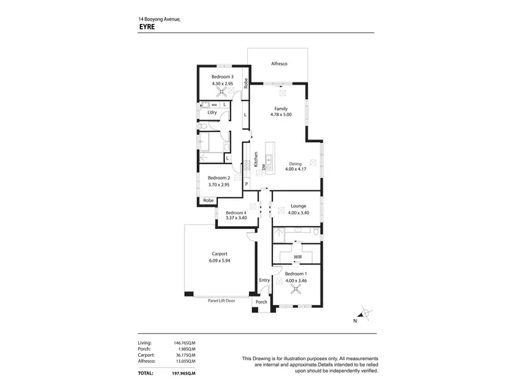 Floorplan of Homely house listing, 14 Booyong Drive, Eyre SA 5121