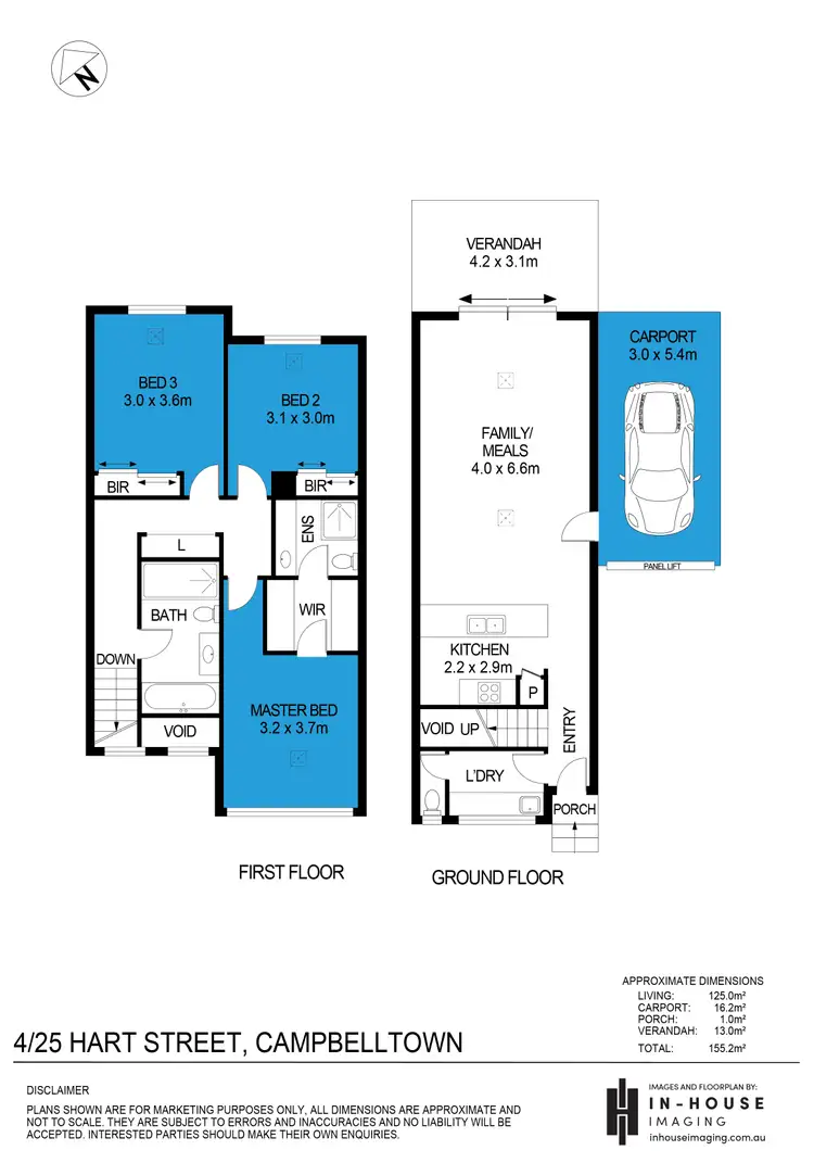 Floorplan of Homely townhouse listing, 4/25 Hart St, Campbelltown SA 5074