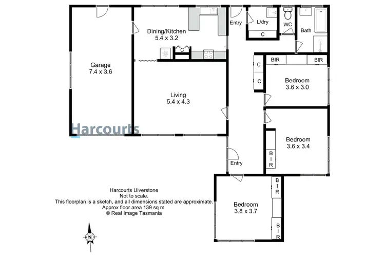 Floorplan of Homely house listing, 9 Cluan Crescent, Ulverstone TAS 7315