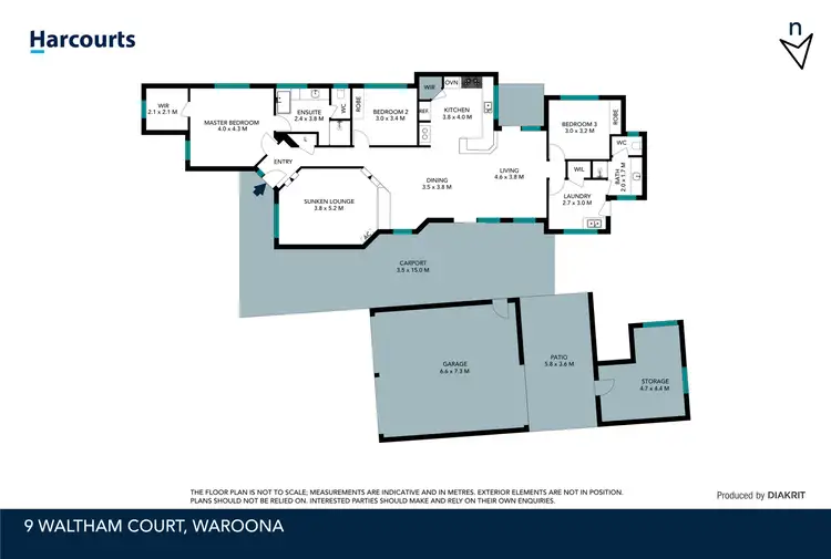 Floorplan of Homely house listing, 9 Waltham Court, Waroona WA 6215