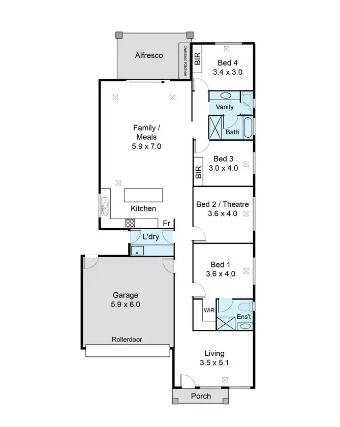 Floorplan of Homely house listing, 5 Tanika Street, Riverlea Park SA 5120