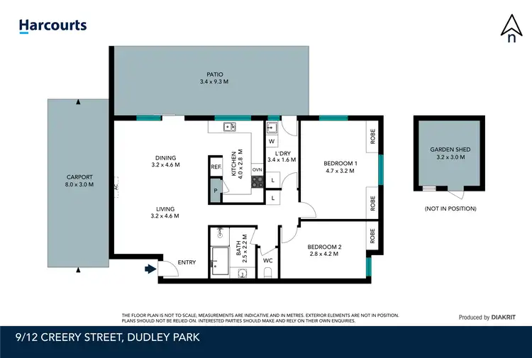 Floorplan of Homely house listing, 9/12 Creery Street, Dudley Park WA 6210